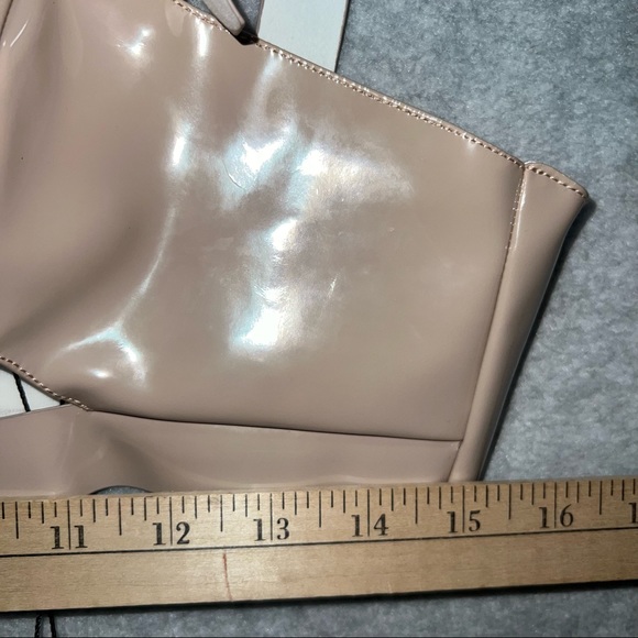 For Love And Lemons High Roller Latex Top Womens Sz Large - Picture 10 of 10